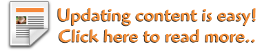 Updating website content is easy