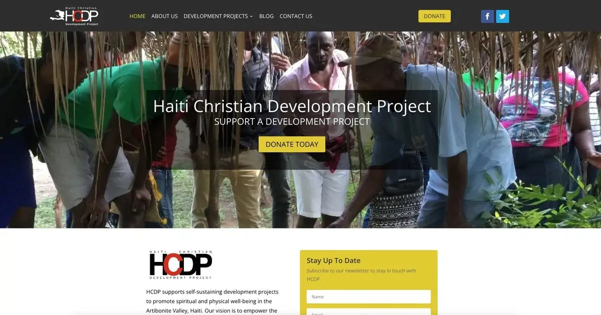 Haiti Christian Development Project — WebJIVE website case study