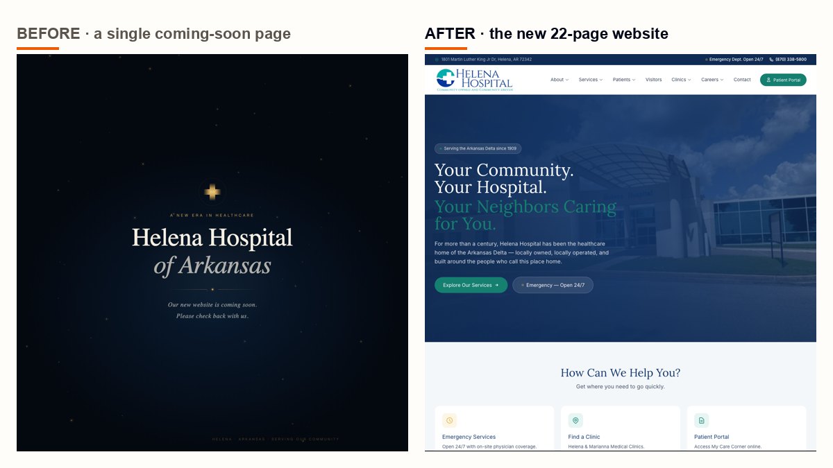 Helena Hospital: From Coming Soon to 22 Public Pages