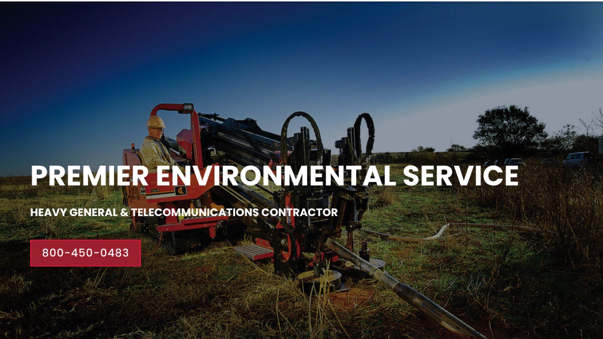 Premier Environmental Services website homepage — built by WebJIVE