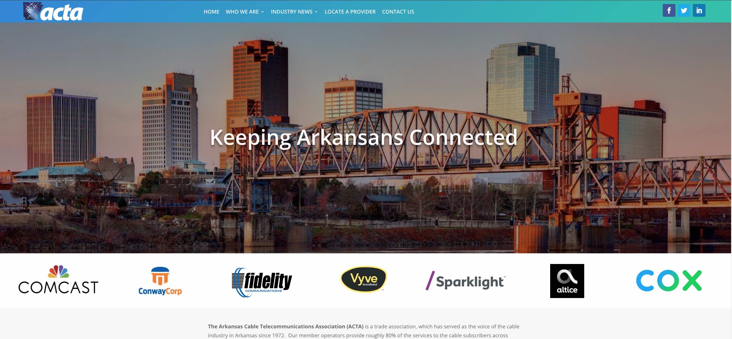 The Arkansas Cable Telecommunications Association