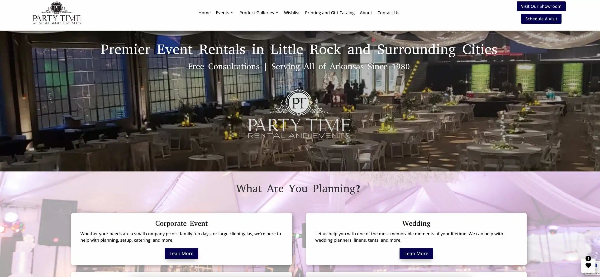 Party Time Rental and Events of Little Rock