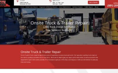 Onsite Truck & Trailer Repair Website Redesign and SEO Project Case Study
