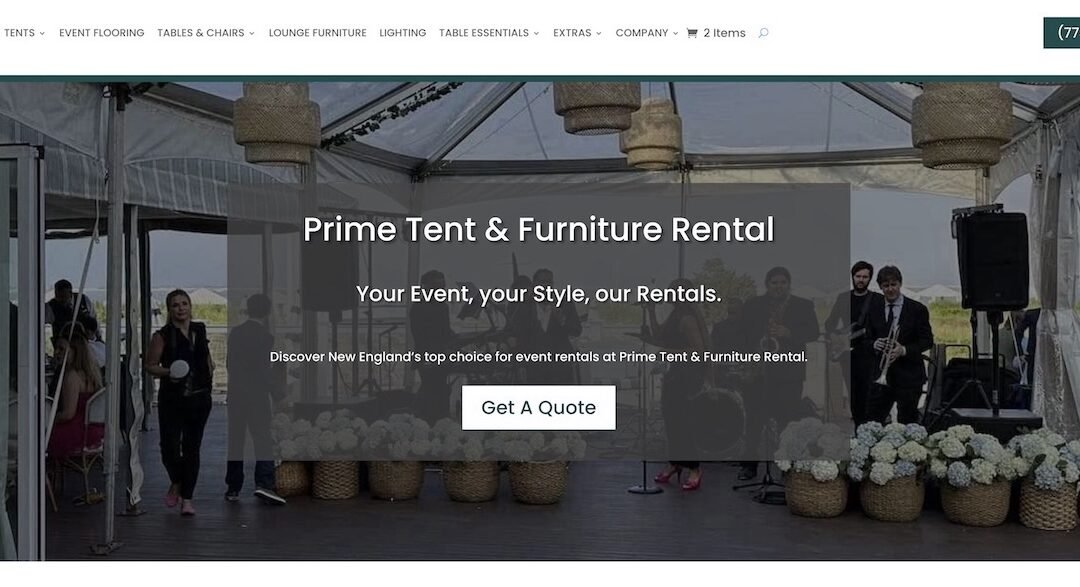 SEO Case Study for Prime Tent Retal: Fixing competitors bad SEO